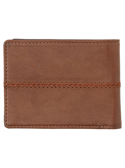 Quiksilver Stitchy 3 Wallet-Chocolate Brown