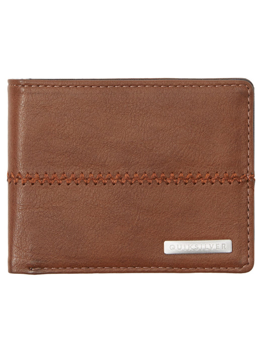Quiksilver Stitchy 3 Wallet-Chocolate Brown