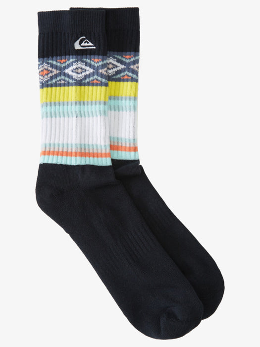 Quiksilver 2Pk Crew D Socks-Navy