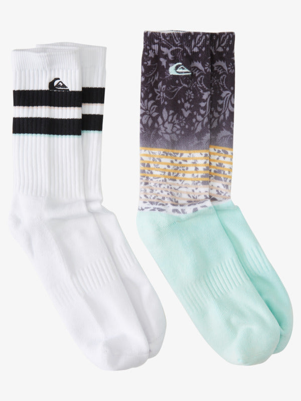 Quiksilver 2Pk Crew F Socks-Multi 1