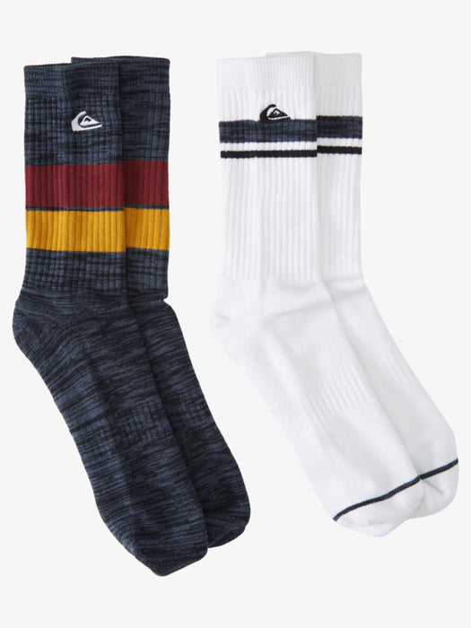 Quiksilver 2Pk Crew G Socks-Navy