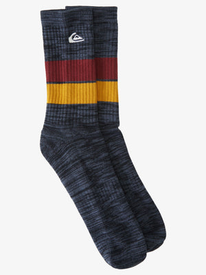 Quiksilver 2Pk Crew G Socks-Navy— Alternate View