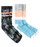 Quiksilver 2 Pack Crew Tropic Socks-Black