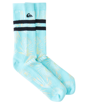 Quiksilver 2 Pack Crew Tropic Socks-Light Blue— Alternate View