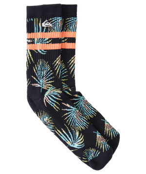 Quiksilver 2 Pack Crew Tropic Socks-Black— Alternate View