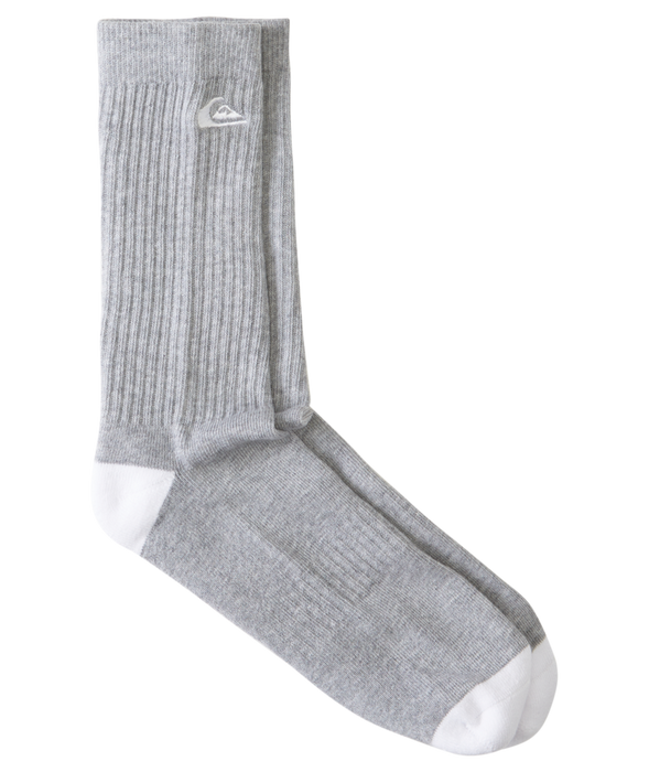 Quiksilver 2 Pack Crew Acid Drop Socks-Aqua/Ml Rainbow