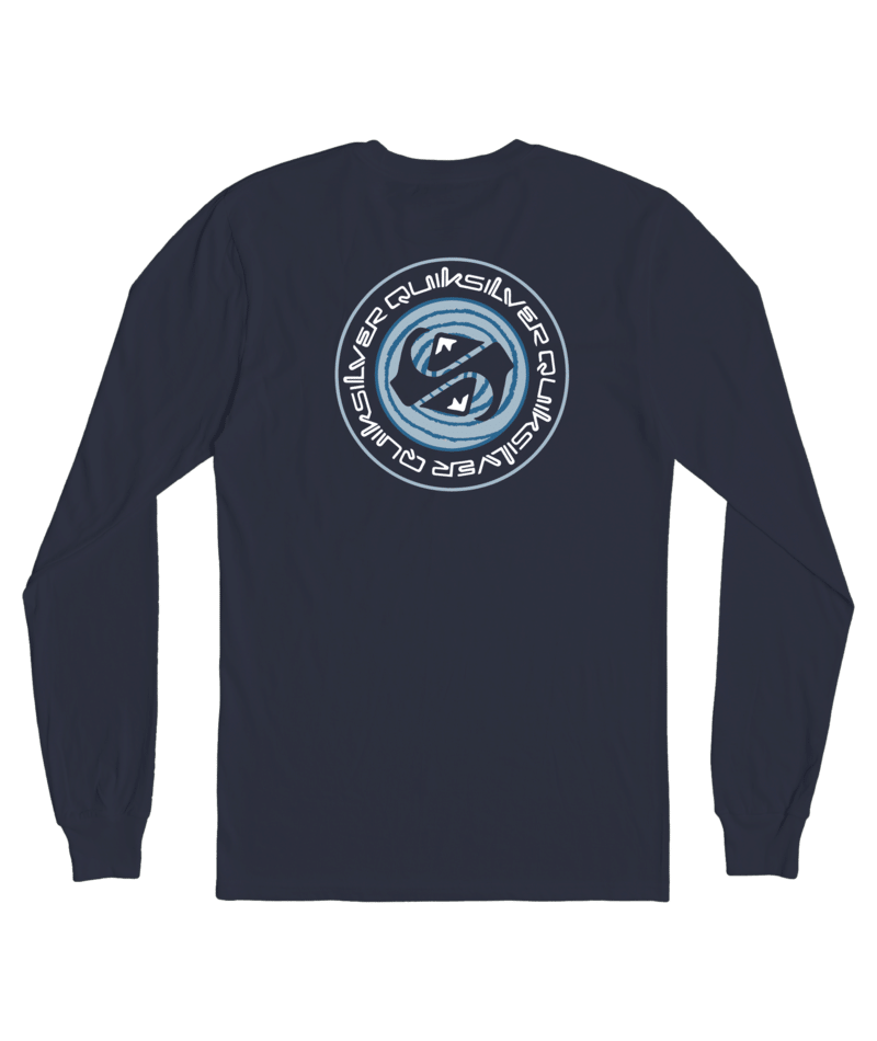 Quiksilver Circle Game L/S Tee-Navy Blazer