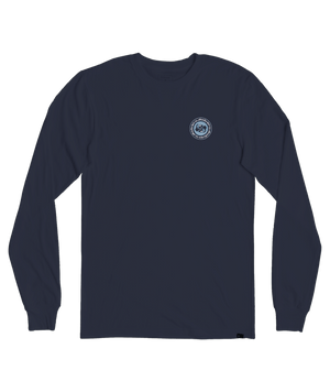 Quiksilver Circle Game L/S Tee-Navy Blazer— Alternate View