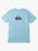 Quiksilver Comp Logo Tee-Sky Blue