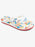 Roxy RG Pebbles VII Sandal-Red/White/Blue