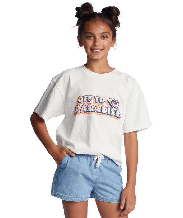 Roxy Off To Paradise Tee-Snow White