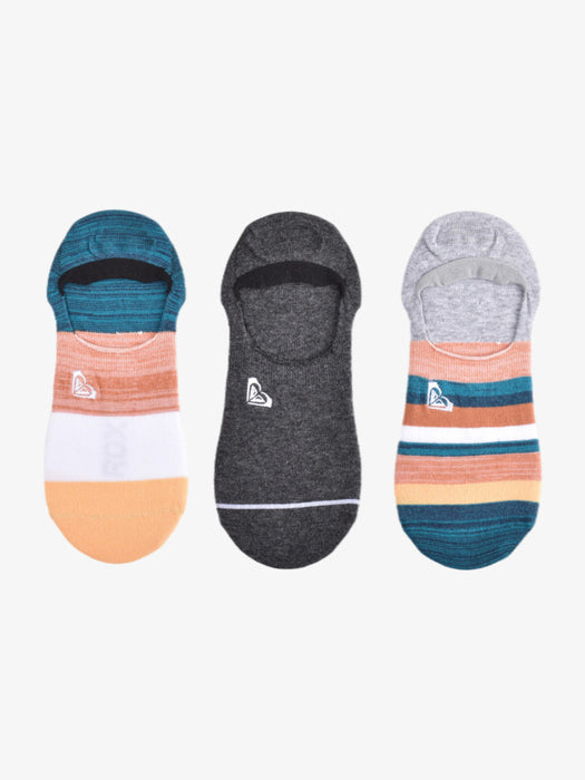 Roxy No Show G Socks-Light Grey Heather