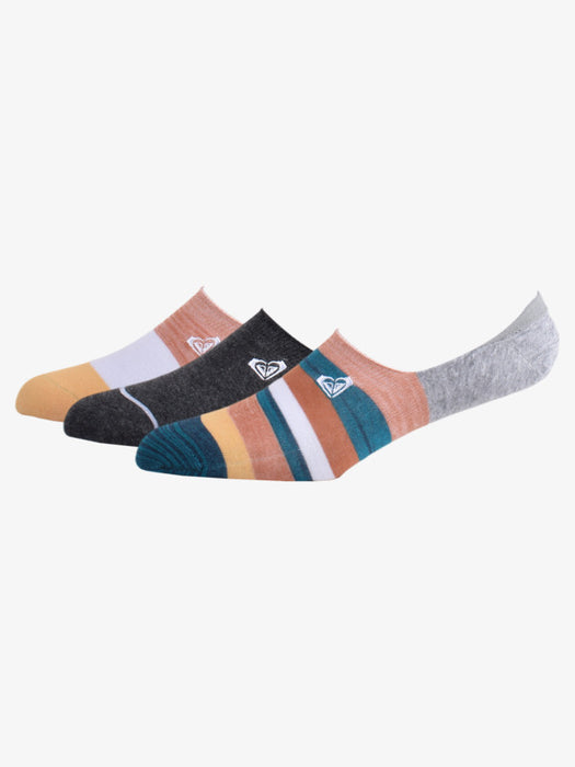 Roxy No Show G Socks-Light Grey Heather