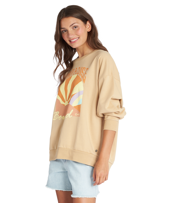 Roxy Morning Hike B Sweatshirt-Tapioca