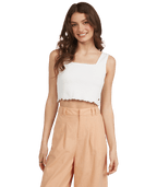 Roxy Good Days Ahead Tank-Snow White