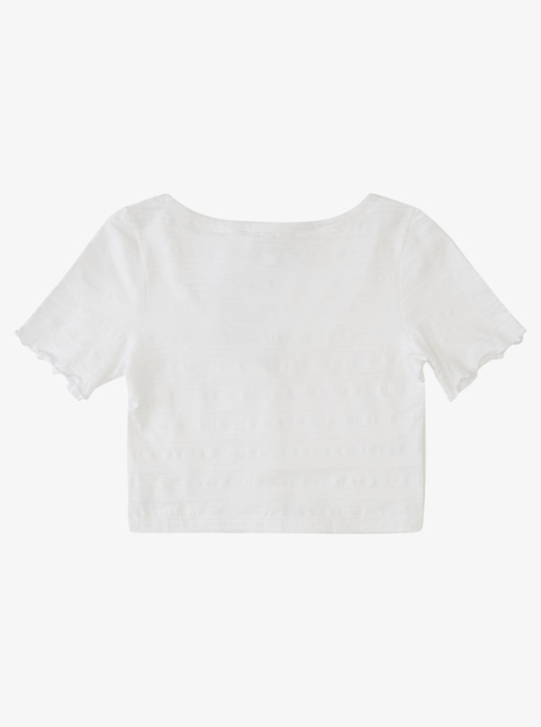 ROXY Women's Uncomplicated Mind Button Front Tee T-Shirt, Ochre Beachy Yarn, Medium