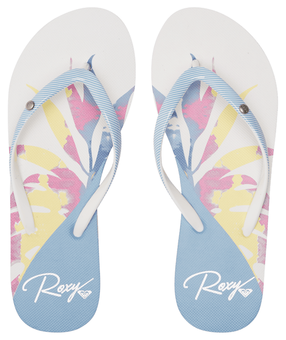 Roxy Portofino III Sandal-Blue/White Print