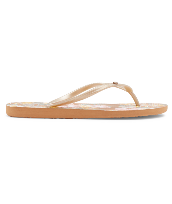 Roxy Bermuda Print Sandal-Citrus/Gold