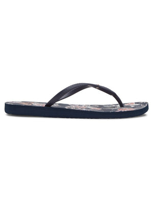 Roxy Bermuda Print Sandal-True Navy/Gold