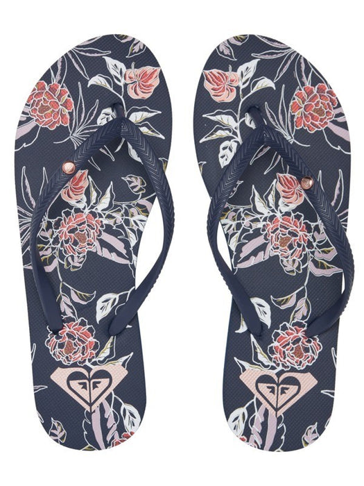 Roxy Bermuda Print Sandal-True Navy/Gold