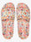 Roxy Slippy Printed Sandal-Orange
