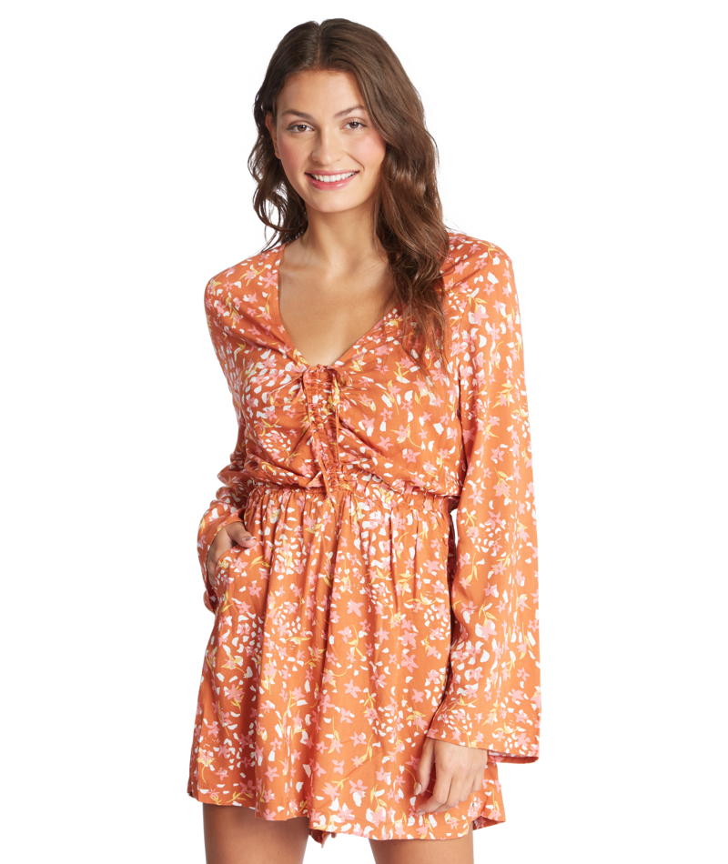 Roxy Spirit Awakes Romper-Baked Clay