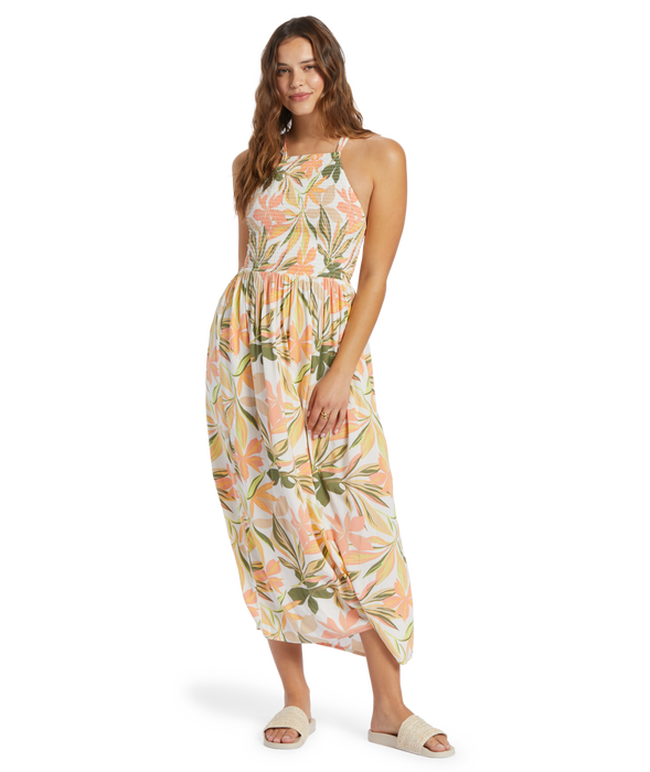 Roxy Bungalow Maxi Dress-Snow White