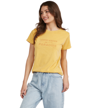 Roxy Warm Waves Tee-Ochre