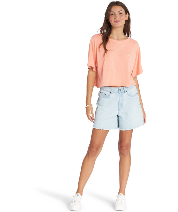 Roxy Super Sun Tee-Fusion Coral