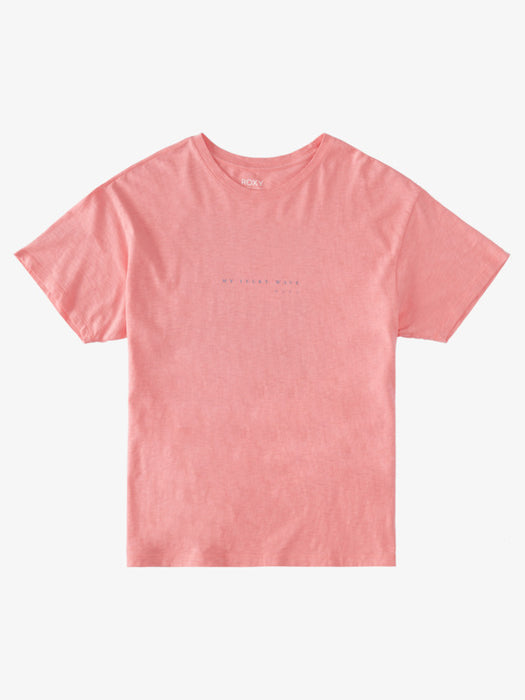 Roxy Lucky Wave Tee-Strawberry Pink