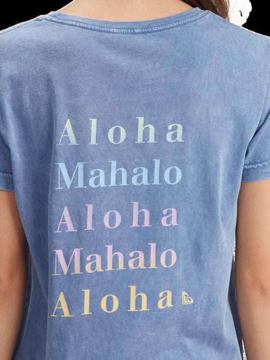 Roxy Aloha For Days Tee-Bijou Blue