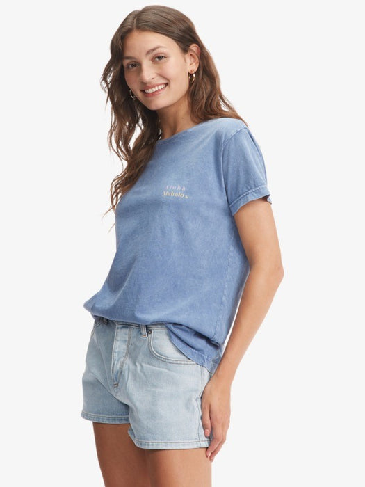 Roxy Aloha For Days Tee-Bijou Blue