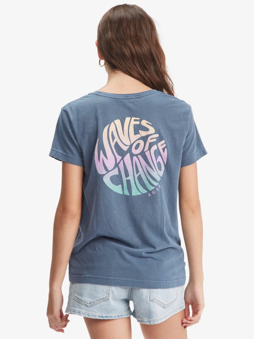 Roxy Waves Of Change Tee-Turbulence