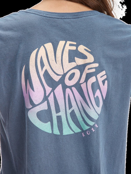 Roxy Waves Of Change Tee-Turbulence