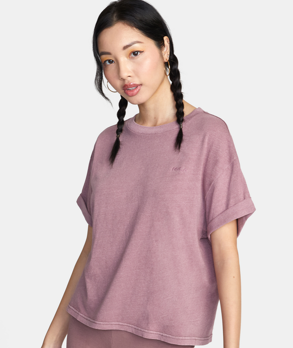 RVCA PTC Roll It Tee-Dusty Grape