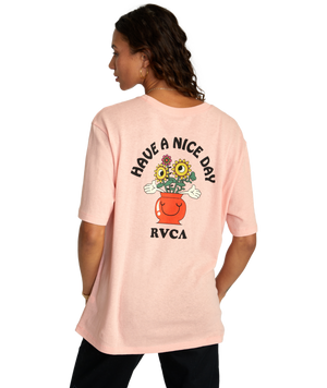 RVCA Nice Day Tee-Coral