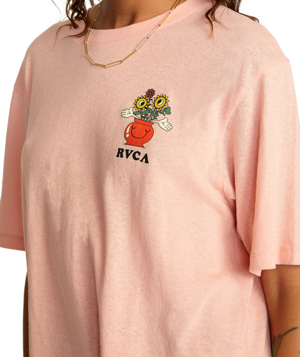 RVCA Nice Day Tee-Coral