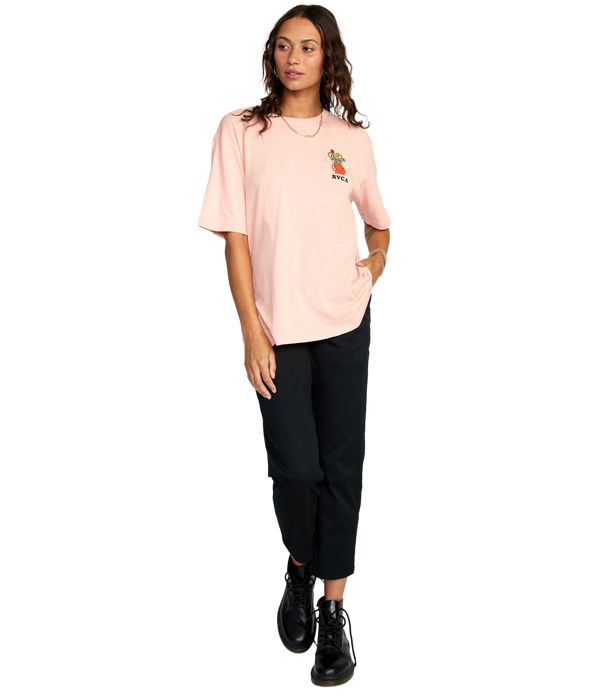 RVCA Nice Day Tee-Coral