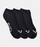 RVCA 3 Pack VA Sport Logo Super No Show Socks-Black