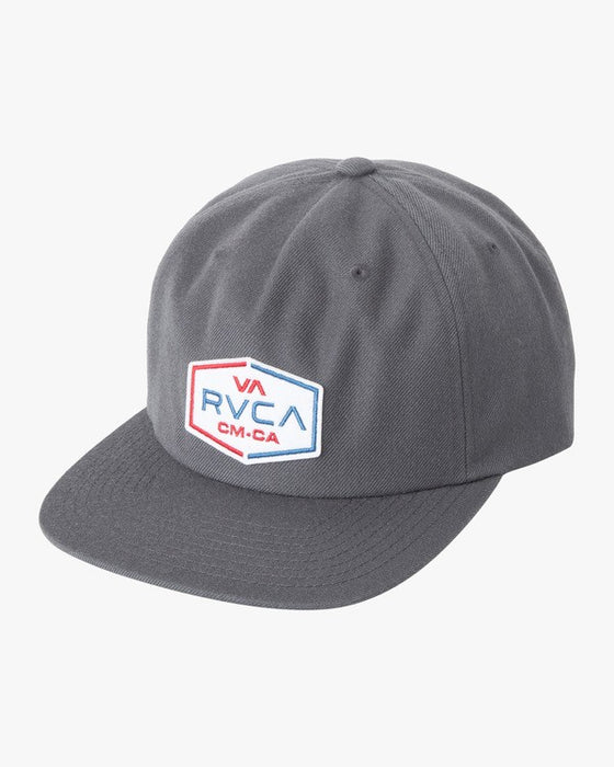 RVCA Layover Snapback Hat-Smoke