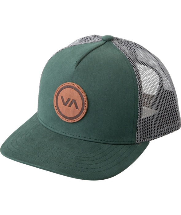 RVCA Va Mod Trucker Hat-Hunter Green