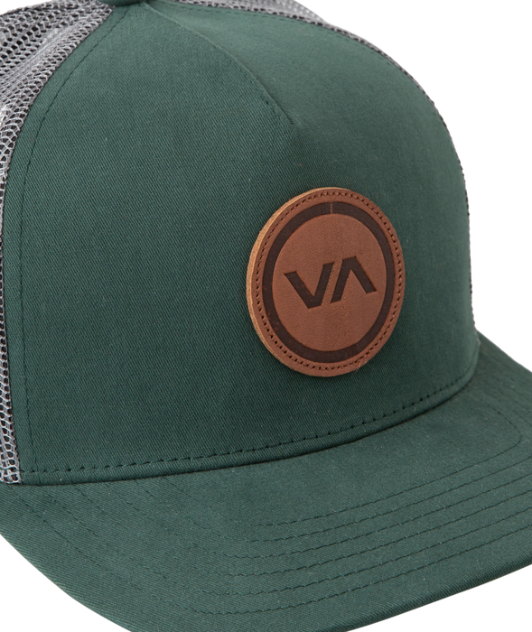 RVCA Va Mod Trucker Hat-Hunter Green