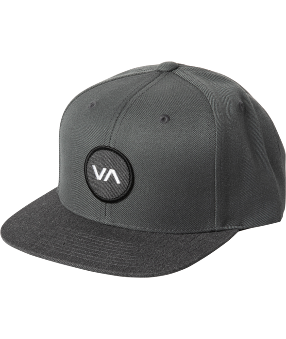 RVCA VA Patch Snapback Hat-Dark Grey