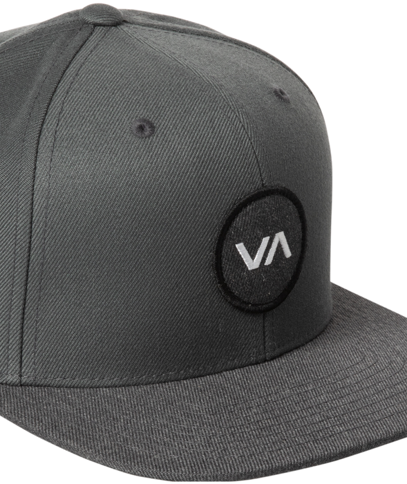 RVCA VA Patch Snapback Hat-Dark Grey