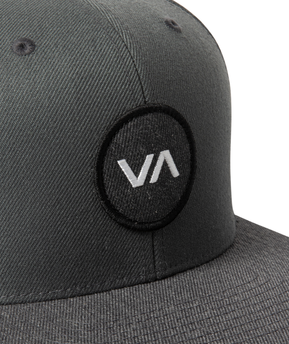 RVCA VA Patch Snapback Hat-Dark Grey