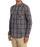 RVCA Neps Plaid L/S Shirt-Smoke