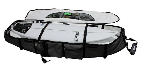 Pro-Lite Wheeled Coffin (2-4 Boards) Boardbag-Navy/Gray-6'6"