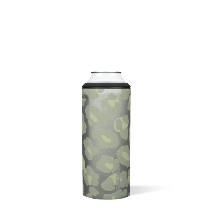Corkcicle Slim Can Cooler-Snow Leopard