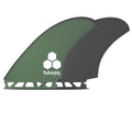 Futures Britt Merrick Fiberglass Twin Fin Set-Green/Gray