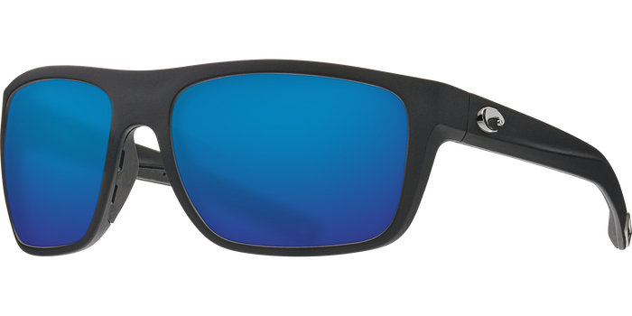 Costa Broadbill Sunglasses-Matte Black/Blue Mirror 580P